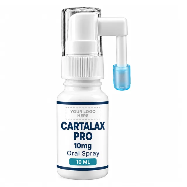 Cartalax Pro oral spray with a your-logo-here label